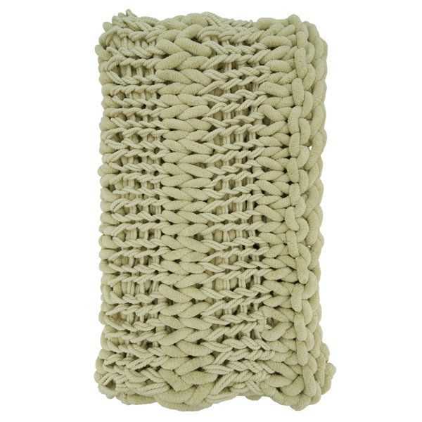 Saro Chunky Knit Throw Blanket Wayfair